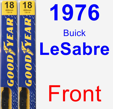 Front Wiper Blade Pack for 1976 Buick LeSabre - Premium