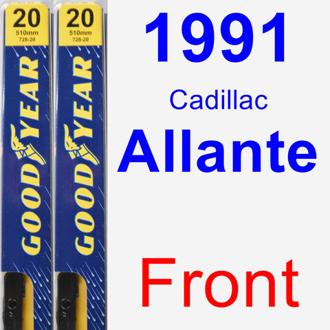 Front Wiper Blade Pack for 1991 Cadillac Allante - Premium