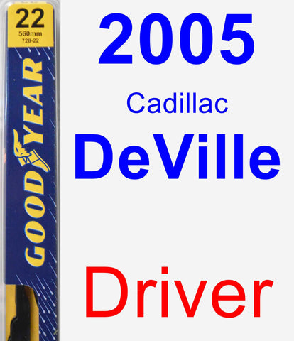 Driver Wiper Blade for 2005 Cadillac DeVille - Premium
