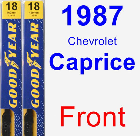 Front Wiper Blade Pack for 1987 Chevrolet Caprice - Premium