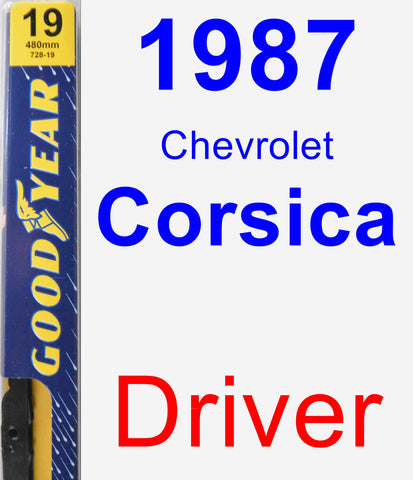 Driver Wiper Blade for 1987 Chevrolet Corsica - Premium