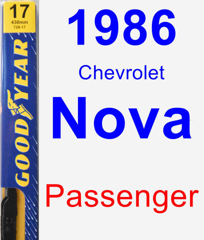 Passenger Wiper Blade for 1986 Chevrolet Nova - Premium