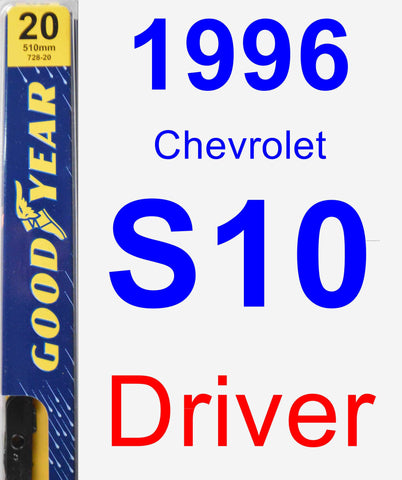 Driver Wiper Blade for 1996 Chevrolet S10 - Premium