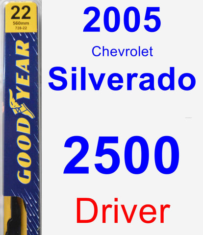 Driver Wiper Blade for 2005 Chevrolet Silverado 2500 - Premium