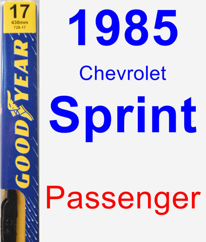 Passenger Wiper Blade for 1985 Chevrolet Sprint - Premium