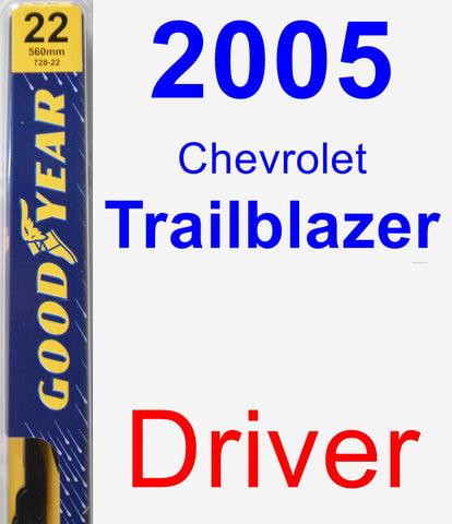 Driver Wiper Blade for 2005 Chevrolet Trailblazer - Premium