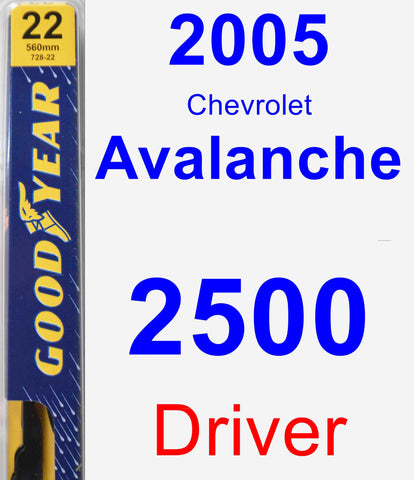 Driver Wiper Blade for 2005 Chevrolet Avalanche 2500 - Premium