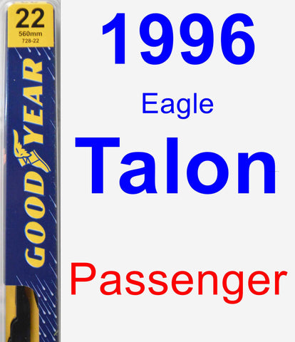 Passenger Wiper Blade for 1996 Eagle Talon - Premium