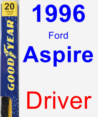 Driver Wiper Blade for 1996 Ford Aspire - Premium