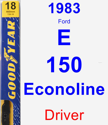 Driver Wiper Blade for 1983 Ford E-150 Econoline - Premium