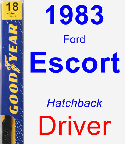 Driver Wiper Blade for 1983 Ford Escort - Premium