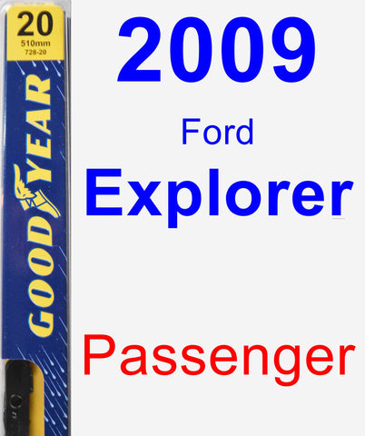 Passenger Wiper Blade for 2009 Ford Explorer - Premium