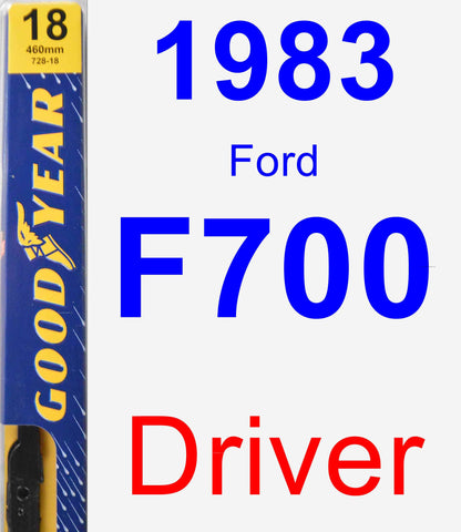 Driver Wiper Blade for 1983 Ford F700 - Premium