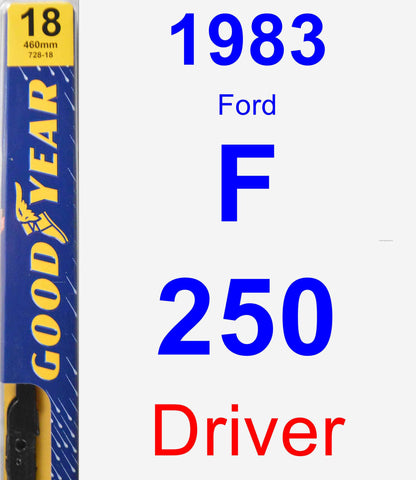Driver Wiper Blade for 1983 Ford F-250 - Premium