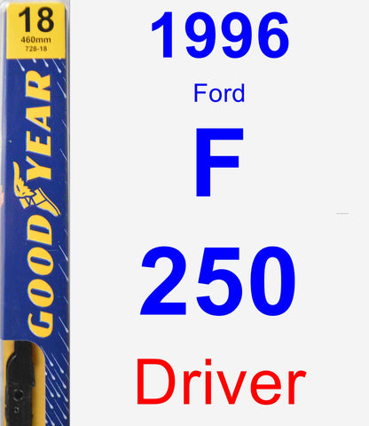 Driver Wiper Blade for 1996 Ford F-250 - Premium