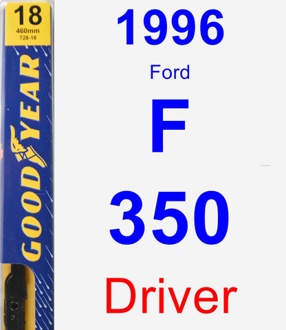 Driver Wiper Blade for 1996 Ford F-350 - Premium