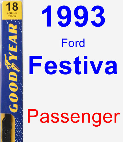Passenger Wiper Blade for 1993 Ford Festiva - Premium