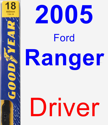 Driver Wiper Blade for 2005 Ford Ranger - Premium