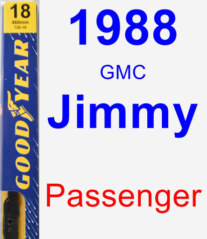 Passenger Wiper Blade for 1988 GMC Jimmy - Premium