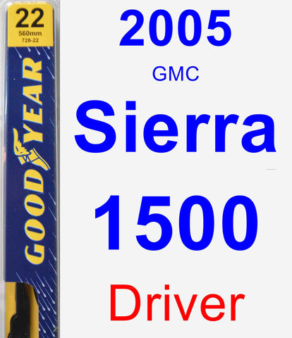 Driver Wiper Blade for 2005 GMC Sierra 1500 - Premium