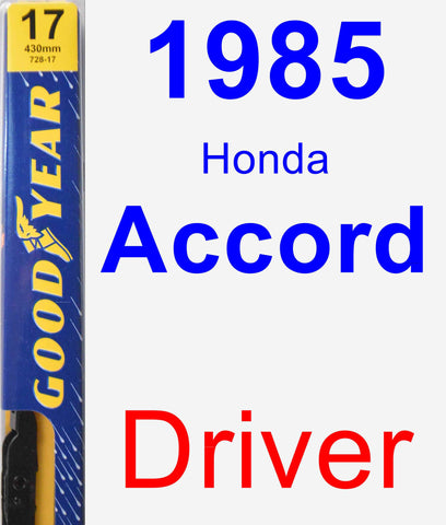 Driver Wiper Blade for 1985 Honda Accord - Premium
