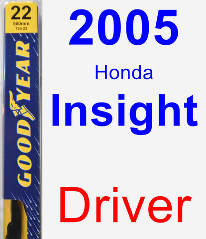 Driver Wiper Blade for 2005 Honda Insight - Premium