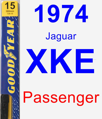 Passenger Wiper Blade for 1974 Jaguar XKE - Premium