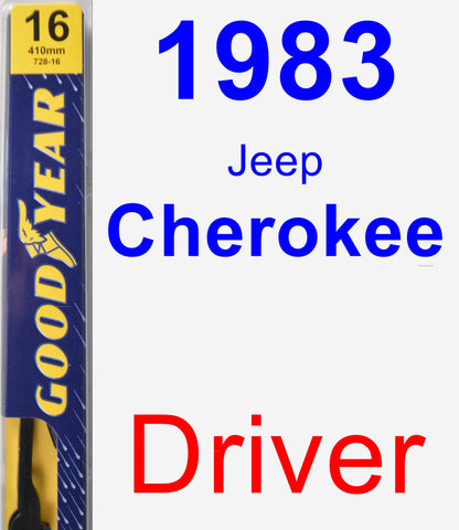 Driver Wiper Blade for 1983 Jeep Cherokee - Premium