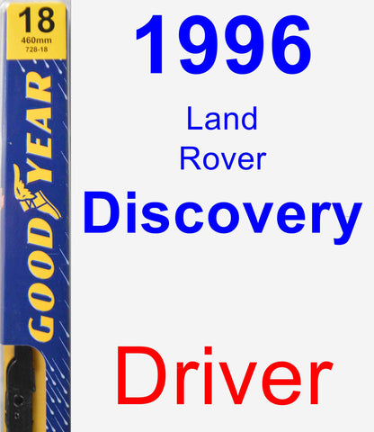 Driver Wiper Blade for 1996 Land Rover Discovery - Premium
