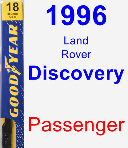 Passenger Wiper Blade for 1996 Land Rover Discovery - Premium