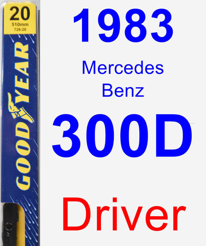 Driver Wiper Blade for 1983 Mercedes-Benz 300D - Premium