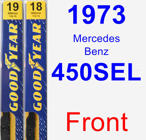 Front Wiper Blade Pack for 1973 Mercedes-Benz 450SEL - Premium