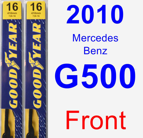Front Wiper Blade Pack for 2010 Mercedes-Benz G500 - Premium