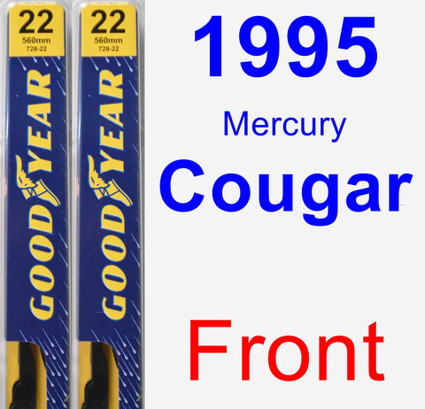 Front Wiper Blade Pack for 1995 Mercury Cougar - Premium
