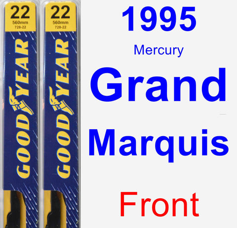 Front Wiper Blade Pack for 1995 Mercury Grand Marquis - Premium