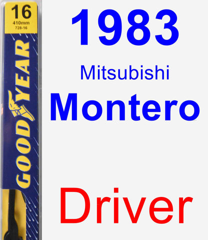 Driver Wiper Blade for 1983 Mitsubishi Montero - Premium