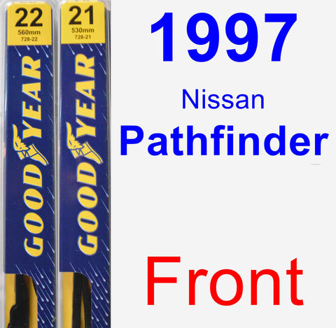 Front Wiper Blade Pack for 1997 Nissan Pathfinder - Premium