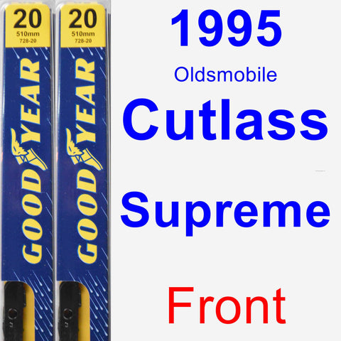Front Wiper Blade Pack for 1995 Oldsmobile Cutlass Supreme - Premium