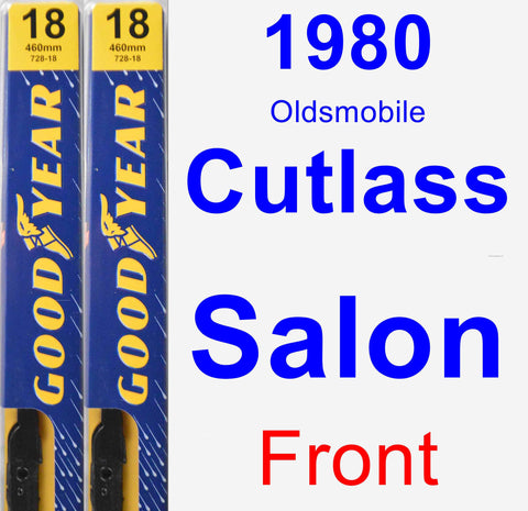 Front Wiper Blade Pack for 1980 Oldsmobile Cutlass Salon - Premium