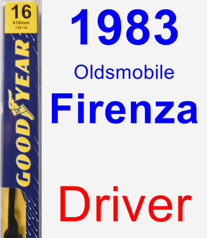 Driver Wiper Blade for 1983 Oldsmobile Firenza - Premium