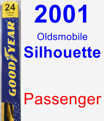 Passenger Wiper Blade for 2001 Oldsmobile Silhouette - Premium