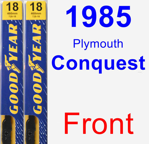 Front Wiper Blade Pack for 1985 Plymouth Conquest - Premium