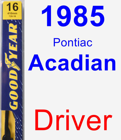 Driver Wiper Blade for 1985 Pontiac Acadian - Premium