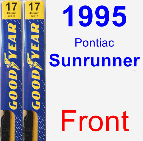 Front Wiper Blade Pack for 1995 Pontiac Sunrunner - Premium