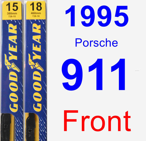 Front Wiper Blade Pack for 1995 Porsche 911 - Premium
