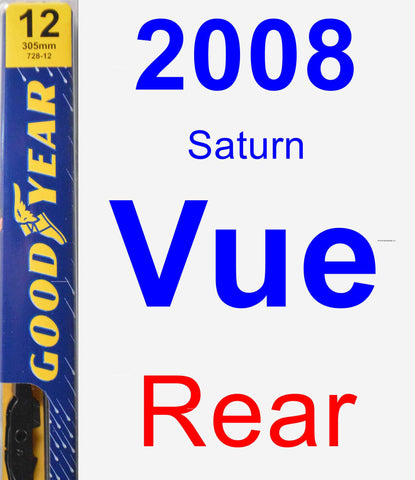 Rear Wiper Blade for 2008 Saturn Vue - Premium