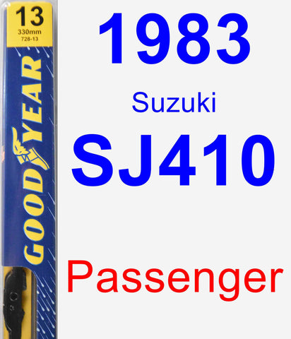 Passenger Wiper Blade for 1983 Suzuki SJ410 - Premium