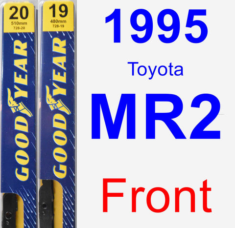 Front Wiper Blade Pack for 1995 Toyota MR2 - Premium