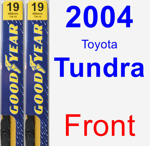 Front Wiper Blade Pack for 2004 Toyota Tundra - Premium
