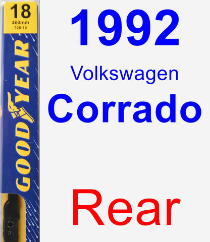 Rear Wiper Blade for 1992 Volkswagen Corrado - Premium